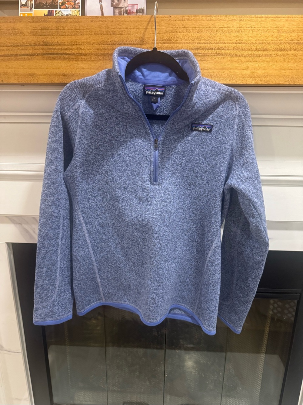 Patagonia Womenâs Periwinkle Blue Half-Zip Fleece Pullover